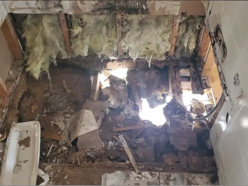 Before: mobile home renovation project 7